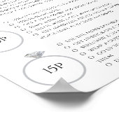 Scavenger Hunt Bachelorette Party Fotospel Poster (Hoek)