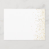 Scavenger Hunt Game voor Mall Party Tieners goud Aankondigingskaart (Achterkant)