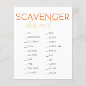 Scavenger Hunt Kids Birthday Game Flyer (Voorkant)