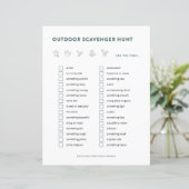 Scavenger Hunt Kinder Activiteiten in de openlucht (Staand voorkant)