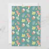 Scavenger Hunt Natuur Trail Blauwgroen verjaardag Kaart (Achterkant)