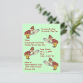 SCAVENGER HUNT PARTIJ BELEGT ~EZ OM AAN TE PASSEN KAART (Staand voorkant)