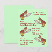 SCAVENGER HUNT PARTIJ BELEGT ~EZ OM AAN TE PASSEN KAART (Voorkant / Achterkant)