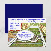 SCAVENGER HUNT PARTIJ BELEGT ~EZ OM AAN TE PASSEN KAART (Voorkant / Achterkant)