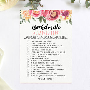 Scavenger Hunt Party bewerkbare game Kaart