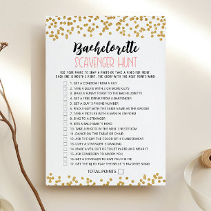 Scavenger Hunt Party bewerkbare game Kaart