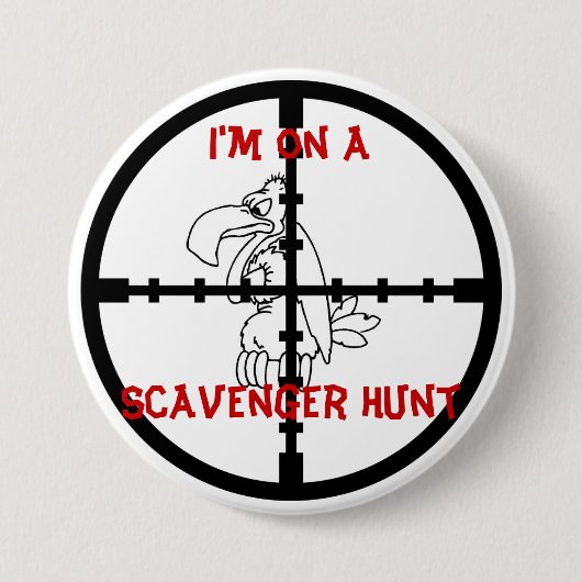 Scavenger Hunt Ronde Button 7,6 Cm (Voorkant)