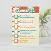 Scavenger Hunt Uitnodiging (Staand voorkant)
