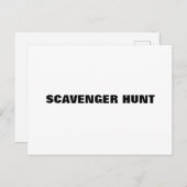 Scavenger jaagt var draft briefkaart (Voorkant / Achterkant)