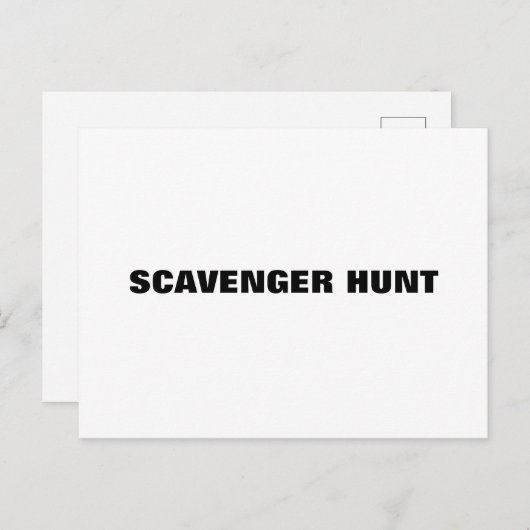 Scavenger jaagt var draft briefkaart (Voorkant / Achterkant)