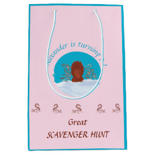 Scavenger jacht plezier eekhoorn graven op maat op medium cadeauzakje