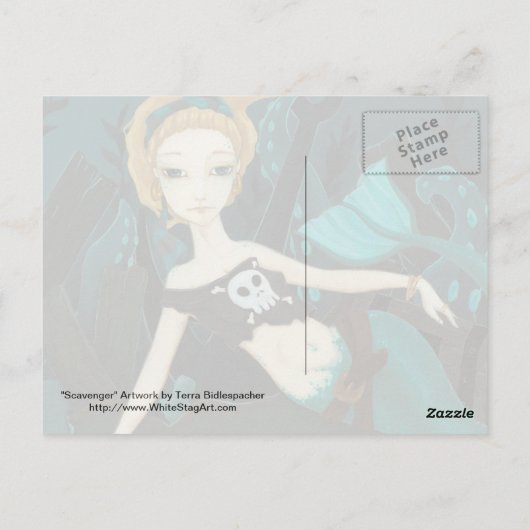 Scavenger - Mermaid pirate briefkaart (Achterkant)