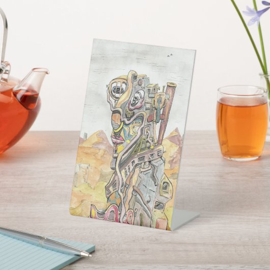 Scavenger Reclamebord Met Voetstuk (Insitu)