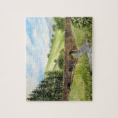 Scawgill Bridge over de Aiken-rivier, het Lake Dis Legpuzzel (Verticaal)