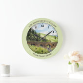 Scawgill Bridge over het Aiken Lake District UK Grote Klok (Huis)