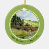 Scawgill Bridge over het Aiken Lake District UK Keramisch Ornament (Voorkant)