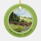 Scawgill Bridge over het Aiken Lake District UK Keramisch Ornament (Achterkant)