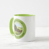 Scawgill Bridge over het Aiken Lake District UK Mok (Voorkant links)