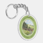 Scawgill Bridge over het Aiken Lake District UK Sleutelhanger (Voorkant Links)