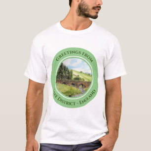 Scawgill Bridge over het Aiken Lake District UK T-shirt