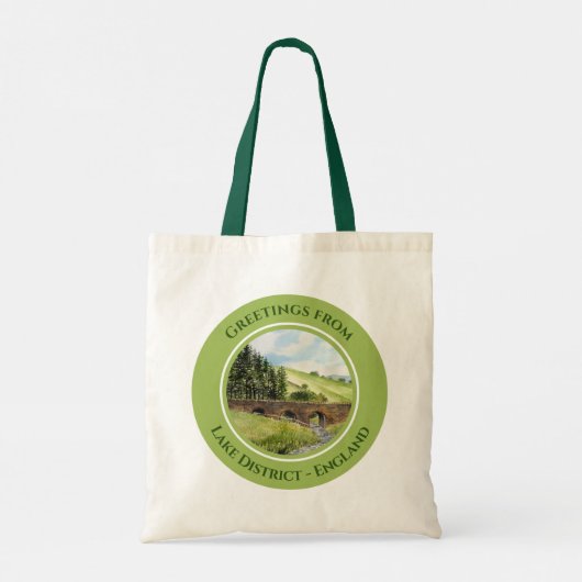 Scawgill Bridge over het Aiken Lake District UK Tote Bag (Achterkant)