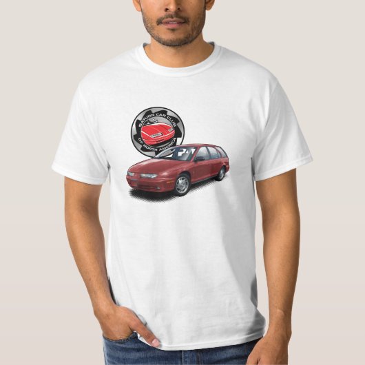 SCCNA Deep Red Saturn Gen 2 Wagon T-Shirt (Voorkant)