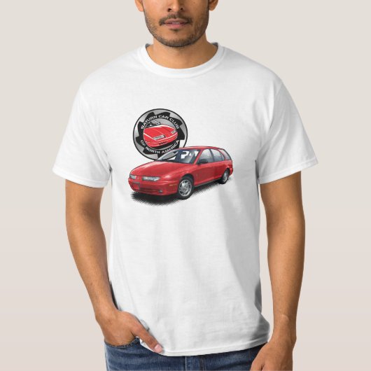 SCCNA Hot Red Saturn Gen 2 Wagon T-Shirt (Voorkant)