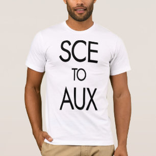 SCE naar AUX als Funny Space Race en Rocket Scienc T-shirt