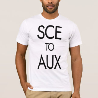SCE naar AUX als Funny Space Race en Rocket Scienc T-shirt