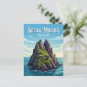 Sceilg Mhichíl Ierland Briefkaart (Staand voorkant)