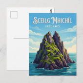 Sceilg Mhichíl Ierland Briefkaart (Voorkant / Achterkant)