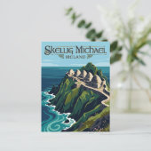 Sceilg Mhichíl Ierland Briefkaart (Staand voorkant)