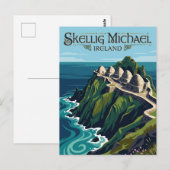 Sceilg Mhichíl Ierland Briefkaart (Voorkant / Achterkant)