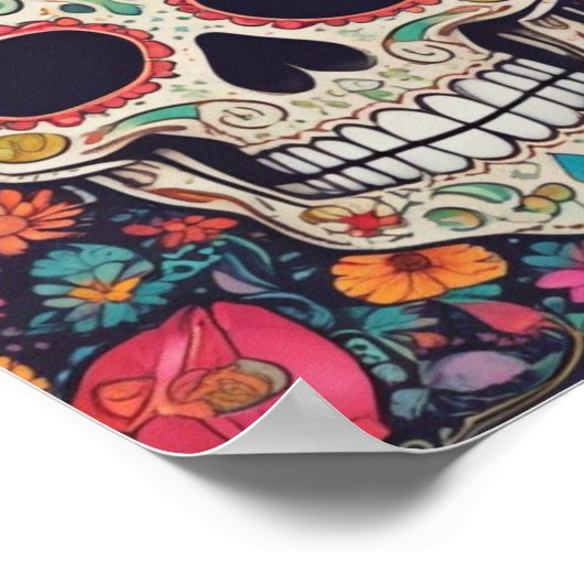 Scelebreren van het leven Suiker Skull Poster (Hoek)