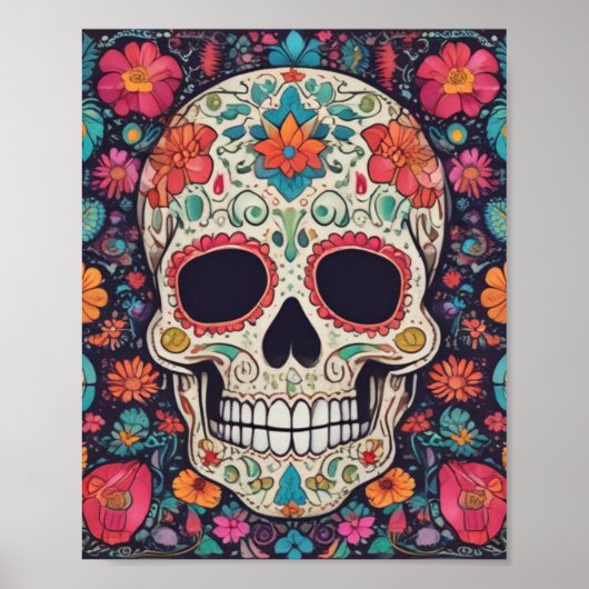 Scelebreren van het leven Suiker Skull Poster (Voorkant)
