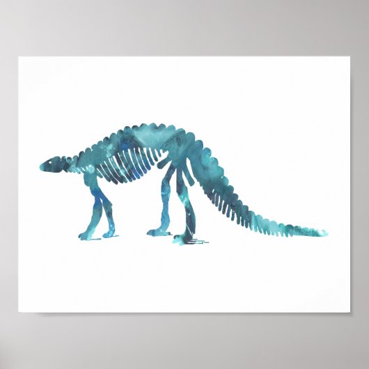 scelidosaurus skelet poster (Voorkant)