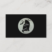 Scenario Cat Gezegde Horror Night with Bats Hallow Visitekaartje (Achterkant)