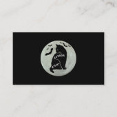 Scenario Cat Gezegde Horror Night with Bats Hallow Visitekaartje (Voorkant)