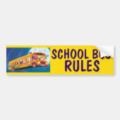 Scenario SCHOOL BUS-REGELS Bumpersticker (Voorkant)