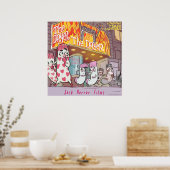 Scenario Sokken films Funny Premium Glossy Poster (Keuken)