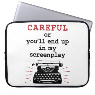 Scenarioschrijver Pas Op, Eindig Ik In Mijn Scenar Laptop Sleeve