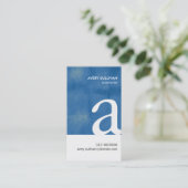 Scenarist Literaire Kunst Bold Monogram Visitekaartje (Staand voorkant)