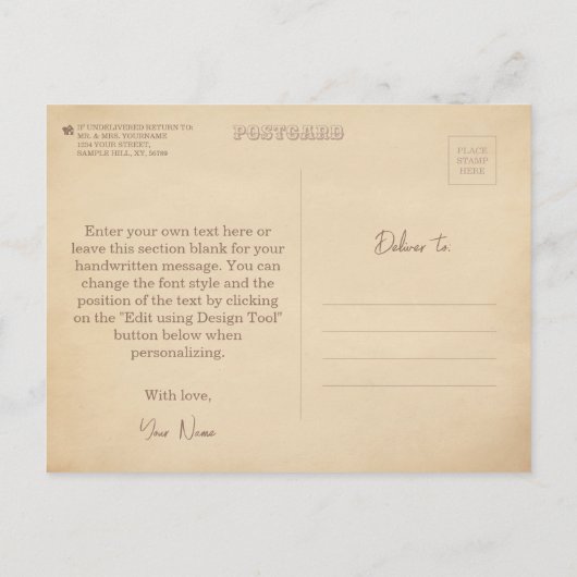 Scenarist / Scriptschrijver Kunstgeschenk Briefkaart (Achterkant)