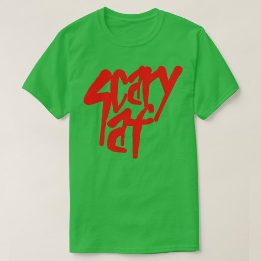 Scenary Af Red-tekst T-shirt (Design voorkant)