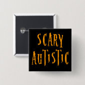 Scenary Autistic Buttonnen Vierkante Button 5,1 Cm (Voorkant /achterkant)