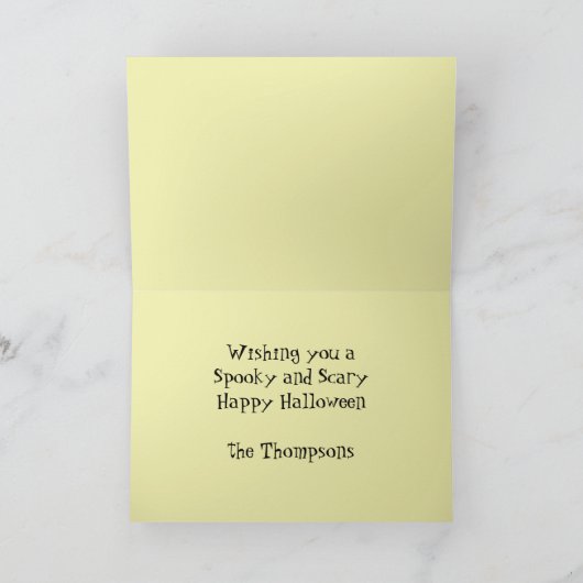 Scenary Black Cat op Picket Fence Kaart (Binnen)