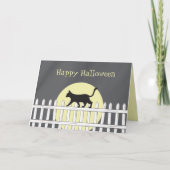 Scenary Black Cat op Picket Fence Kaart (Voorkant)