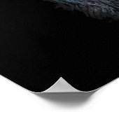 Scenary Black Gibbon Monkey Vicious Fanged Teeth Poster (Hoek)