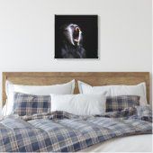Scenary Black Monkey Vicious Fanged Teeth Canvas Afdruk (Insitu (Slaapkamer))