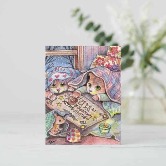 Scenary Cats Briefkaart (Staand voorkant)